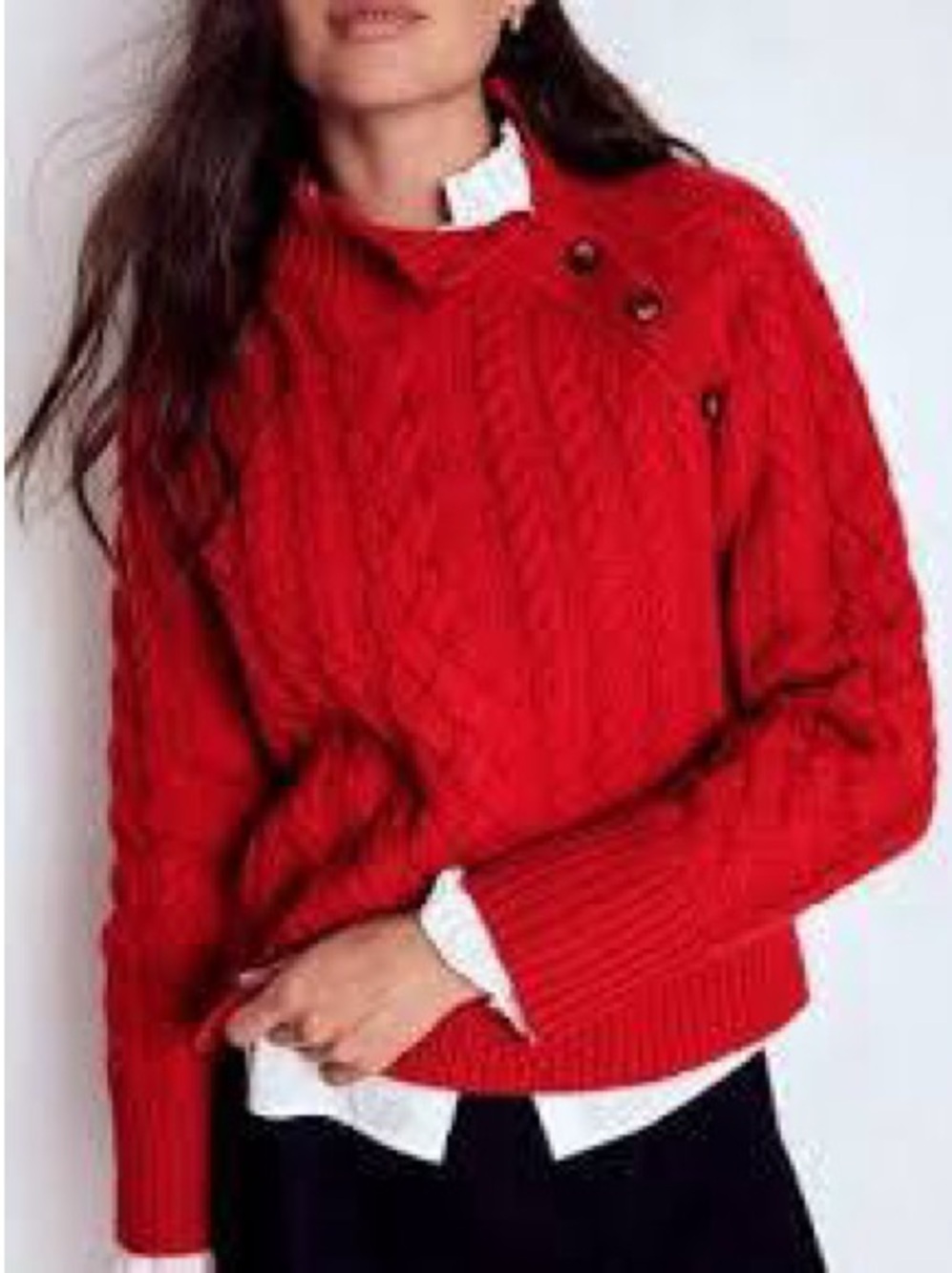 NWT Boden Wool  Amara Merino Cable Jumper